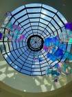 Fun art installation in the skylight dome of the conservatory